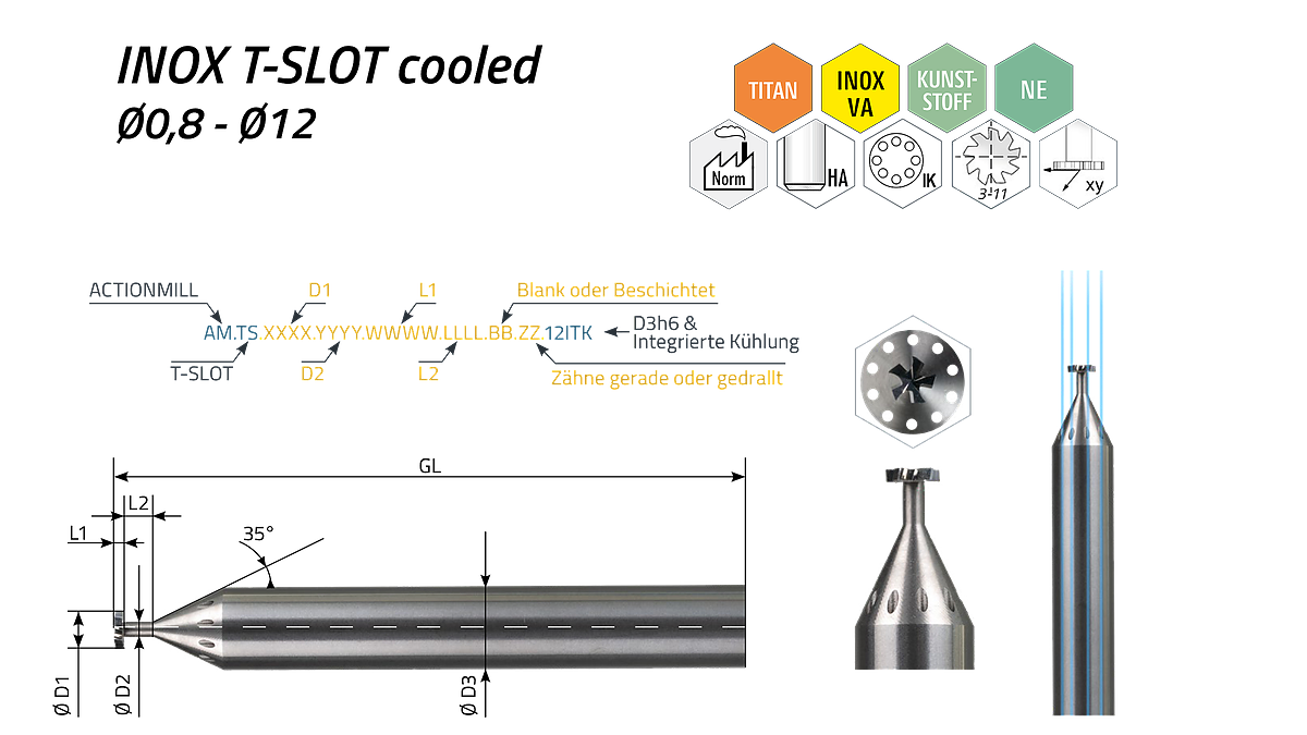 ACTIONMILL T-SLOT (T-Nutenfräser)