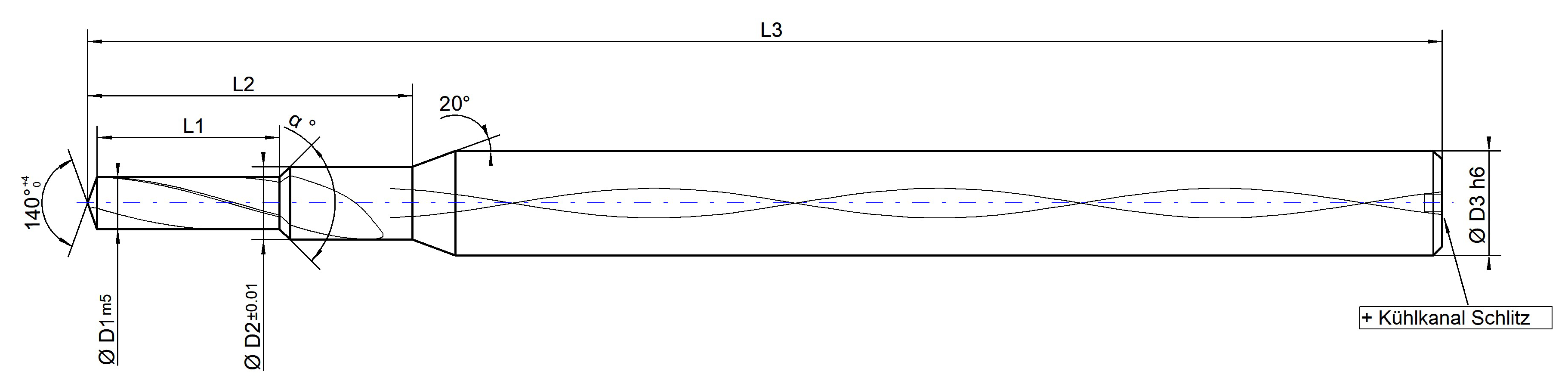 TARGETDRILL Thread-Core 3,5xD-Pilot cooled — Ansicht 3